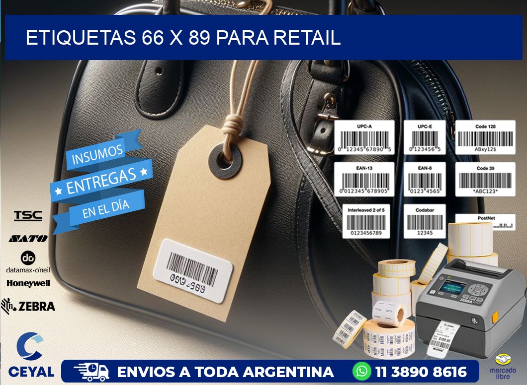 ETIQUETAS 66 x 89 PARA RETAIL