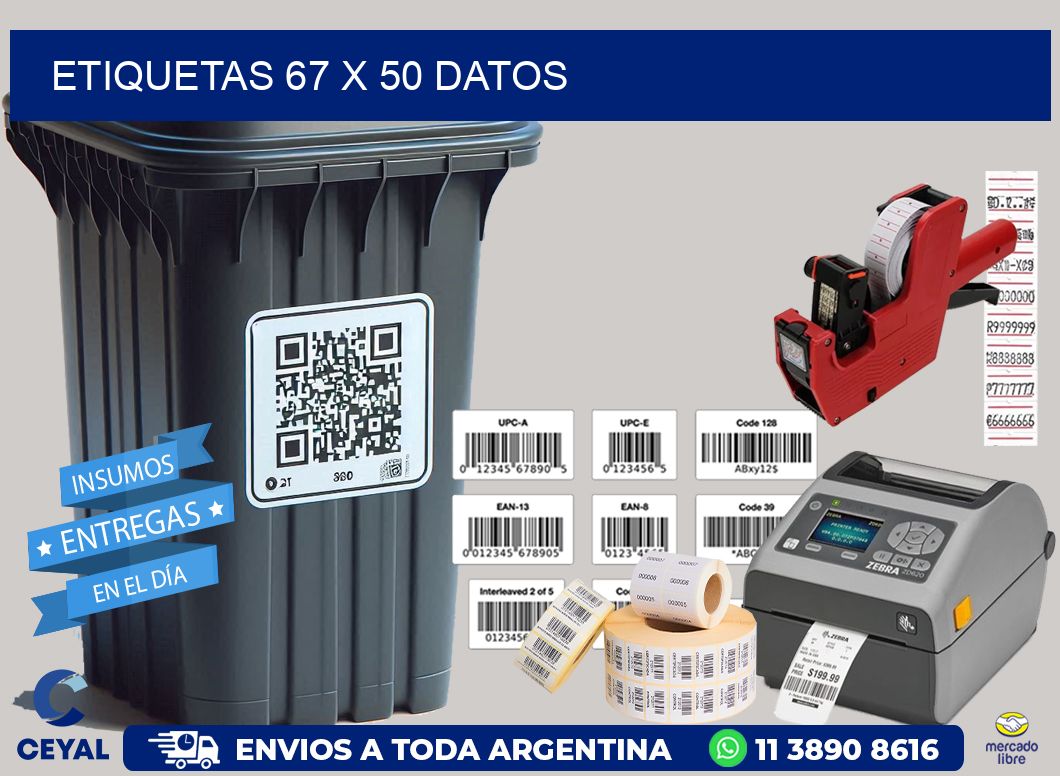 ETIQUETAS 67 x 50 DATOS