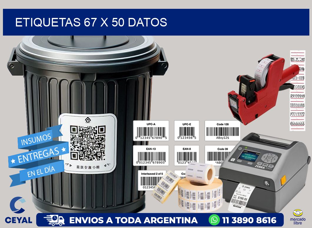 ETIQUETAS 67 x 50 DATOS