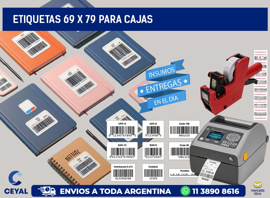 ETIQUETAS 69 x 79 PARA CAJAS