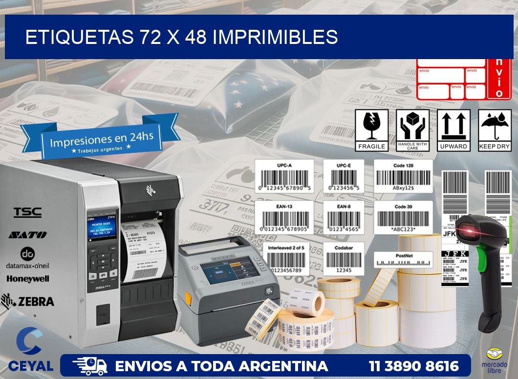 ETIQUETAS 72 x 48 IMPRIMIBLES