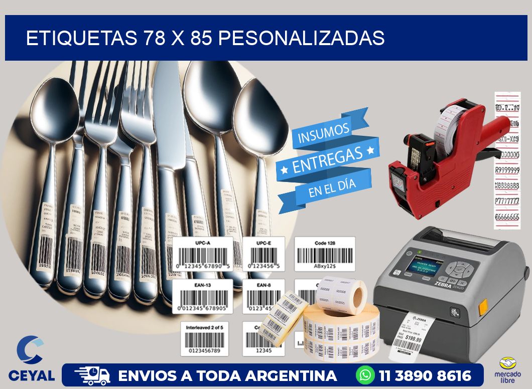 ETIQUETAS 78 x 85 PESONALIZADAS
