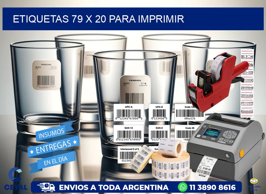ETIQUETAS 79 x 20 PARA IMPRIMIR