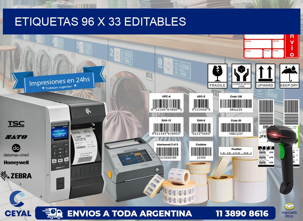 ETIQUETAS 96 x 33 EDITABLES