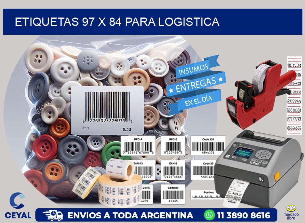 ETIQUETAS 97 x 84 PARA LOGISTICA