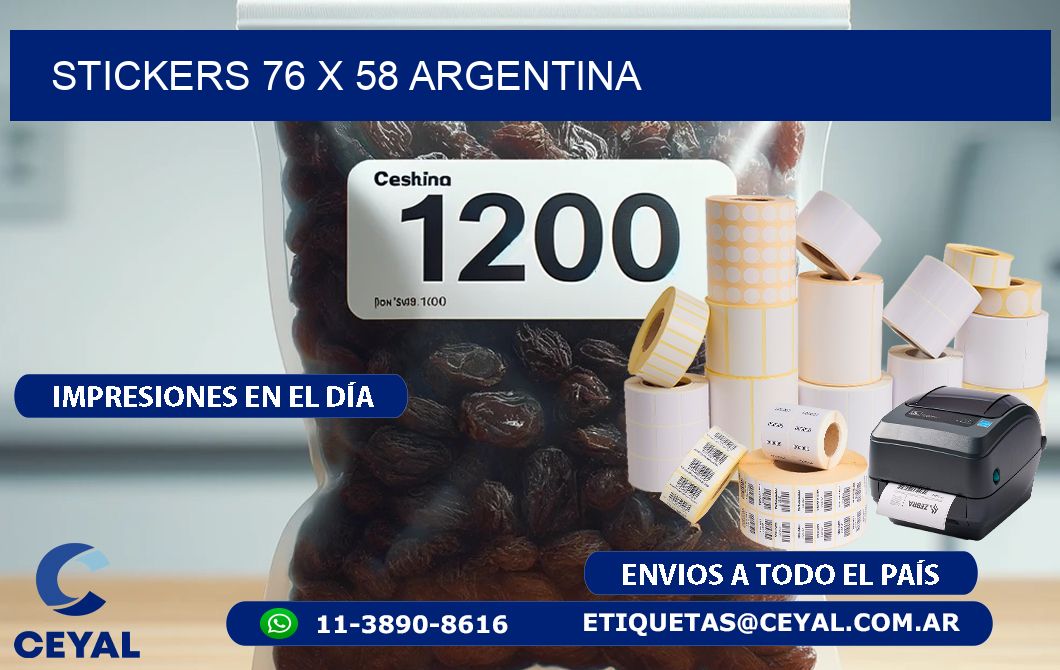 STICKERS 76 x 58 ARGENTINA