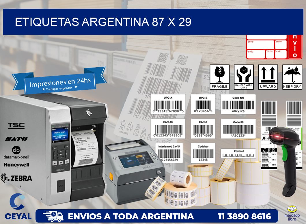 etiquetas argentina 87 x 29