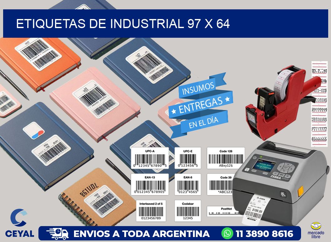 etiquetas de industrial 97 x 64