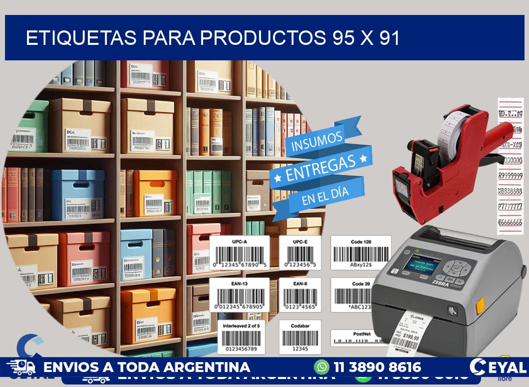 etiquetas para productos 95 x 91