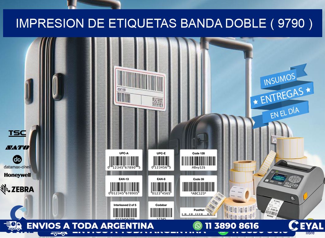 impresion de etiquetas banda doble ( 9790 )