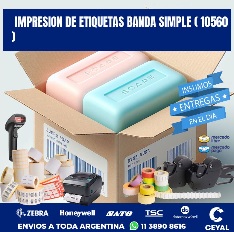 impresion de etiquetas banda simple ( 10560 )