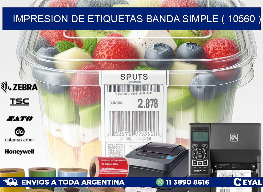 impresion de etiquetas banda simple ( 10560 )