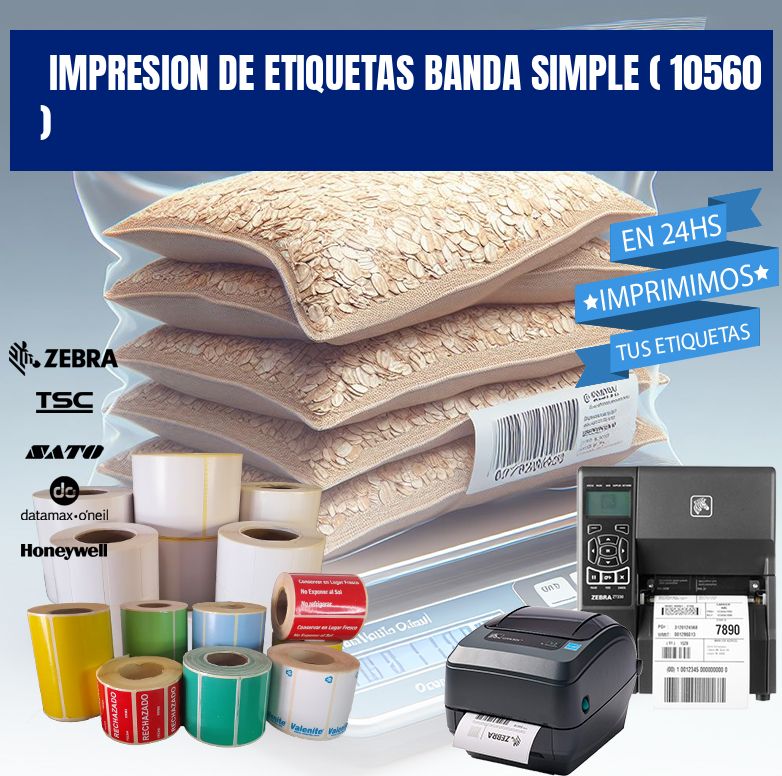 impresion de etiquetas banda simple ( 10560 )