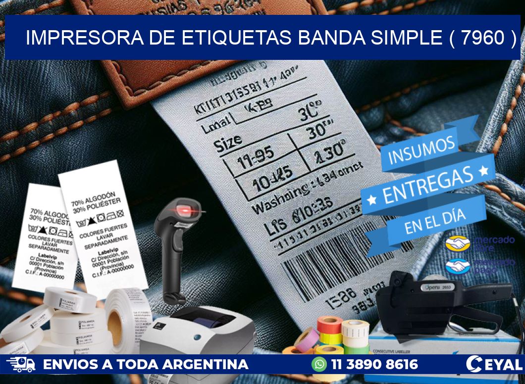 impresora de etiquetas banda simple ( 7960 )