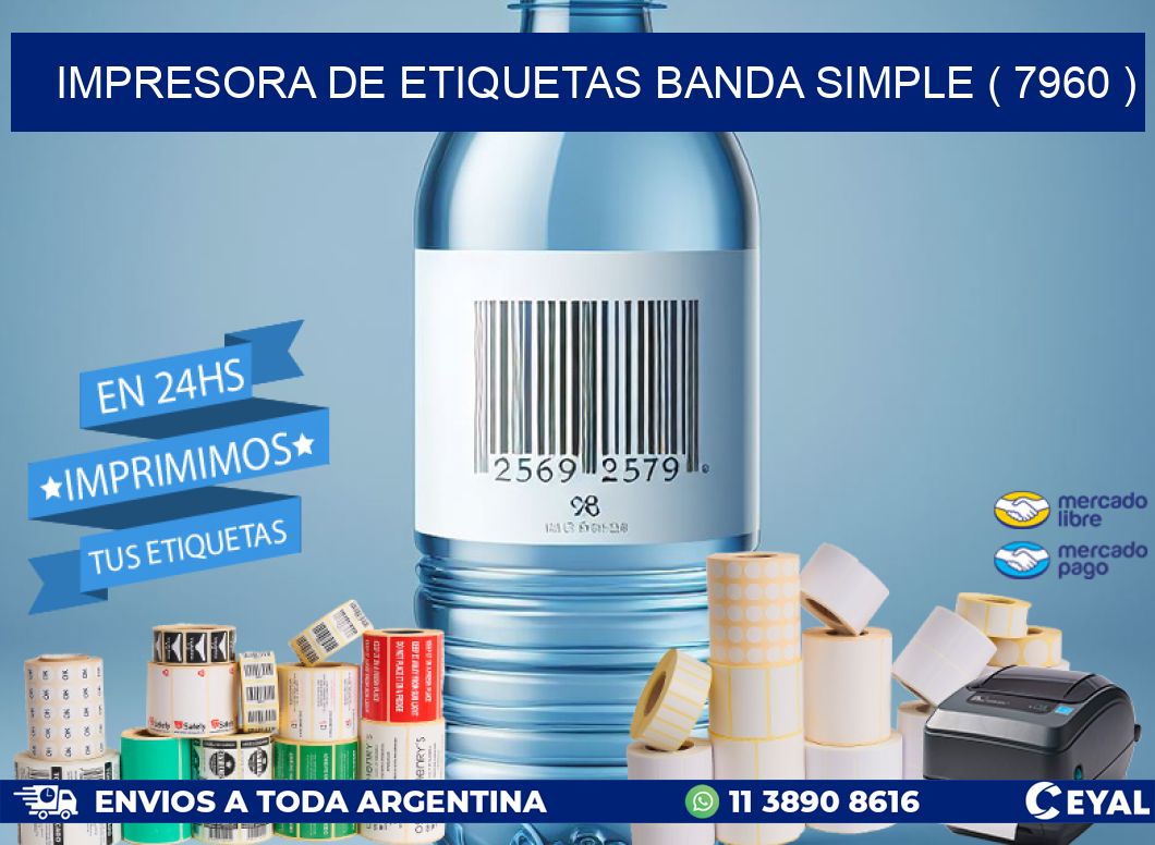 impresora de etiquetas banda simple ( 7960 )