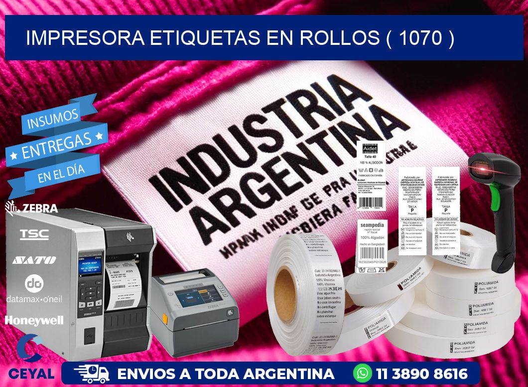 impresora etiquetas en rollos ( 1070 )