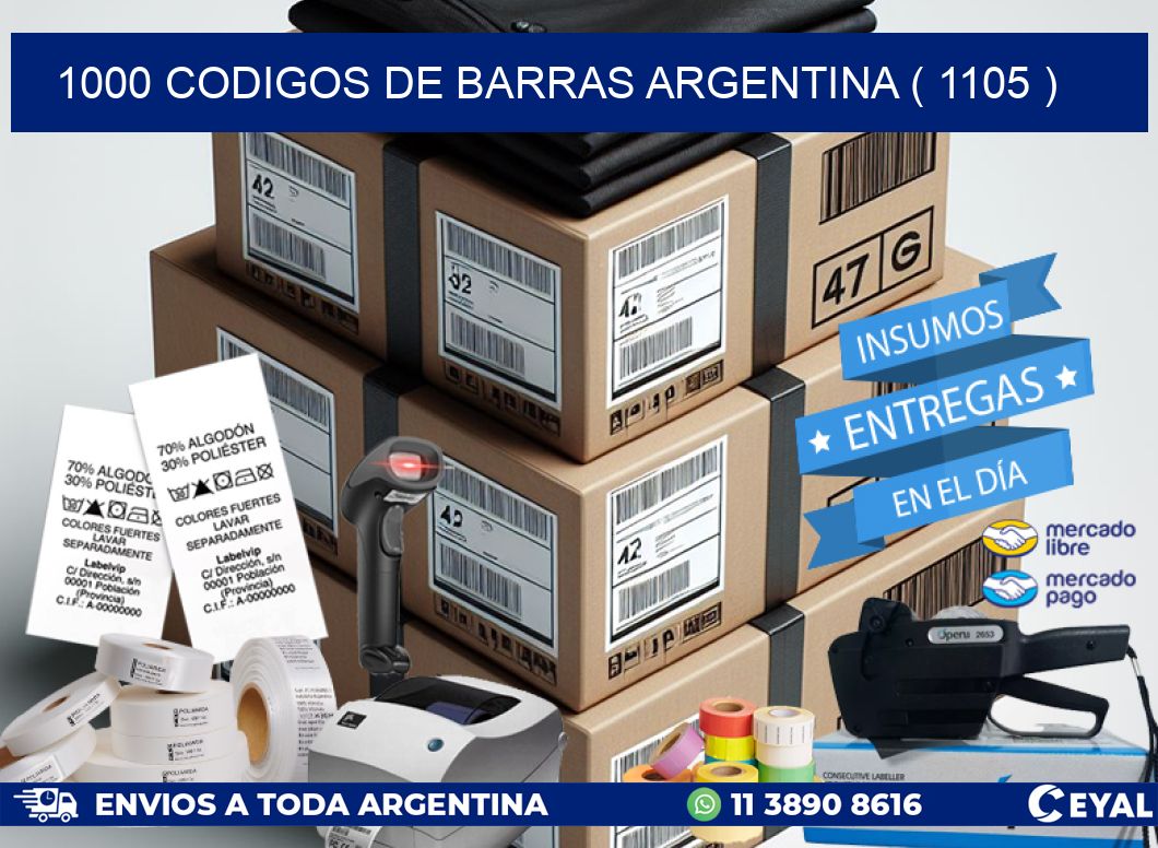 1000 codigos de barras argentina ( 1105 )