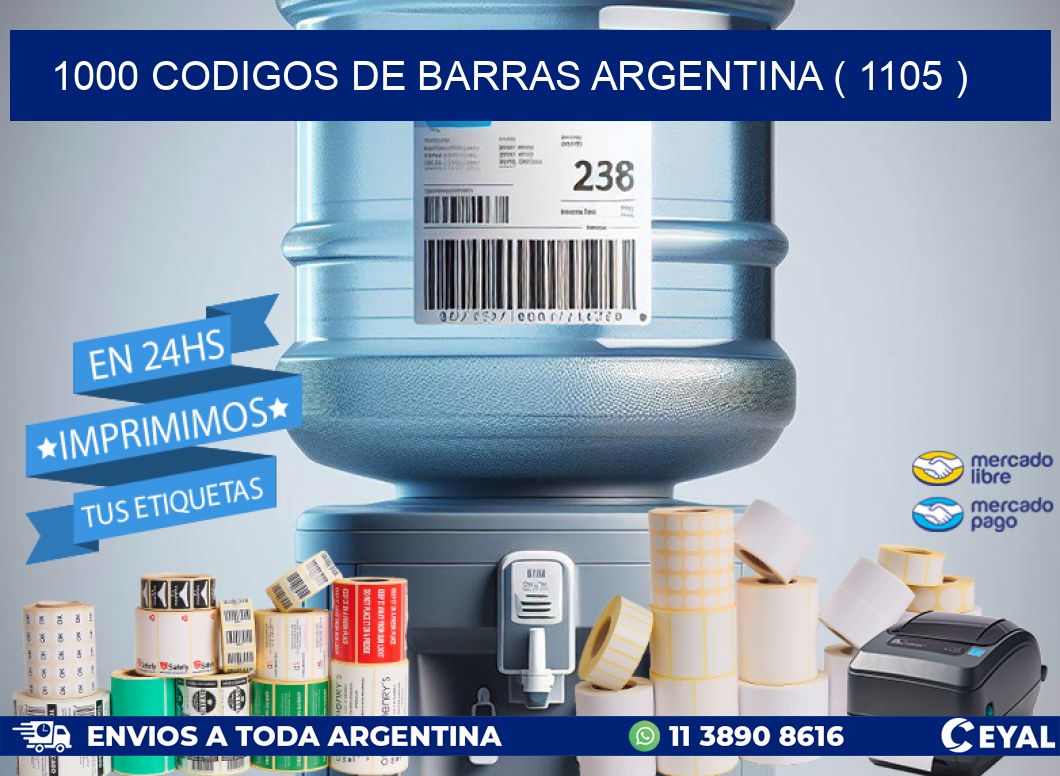 1000 codigos de barras argentina ( 1105 )