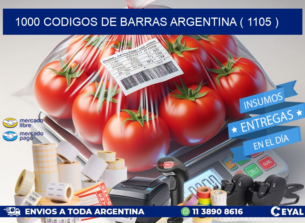 1000 codigos de barras argentina ( 1105 )