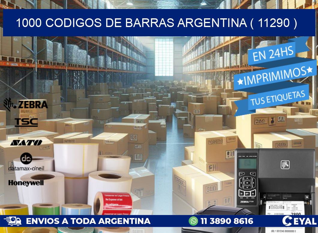 1000 codigos de barras argentina ( 11290 )