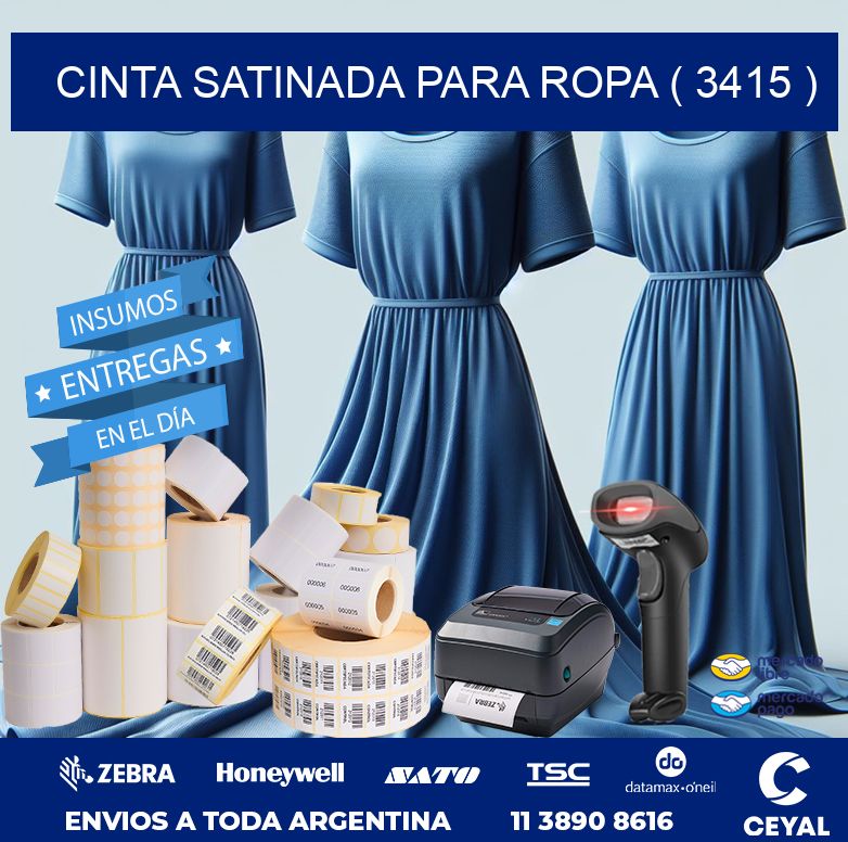 CINTA SATINADA PARA ROPA ( 3415 )