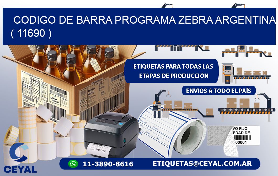 CODIGO DE BARRA PROGRAMA ZEBRA ARGENTINA ( 11690 )