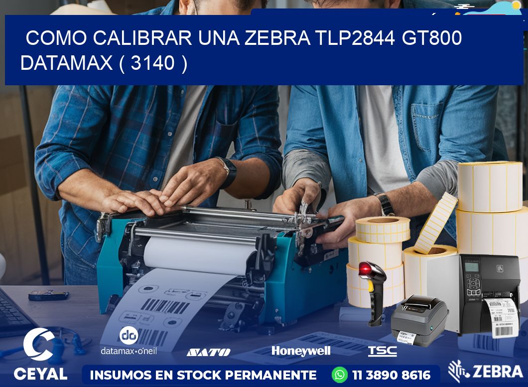 COMO CALIBRAR UNA ZEBRA TLP2844 GT800 DATAMAX ( 3140 )