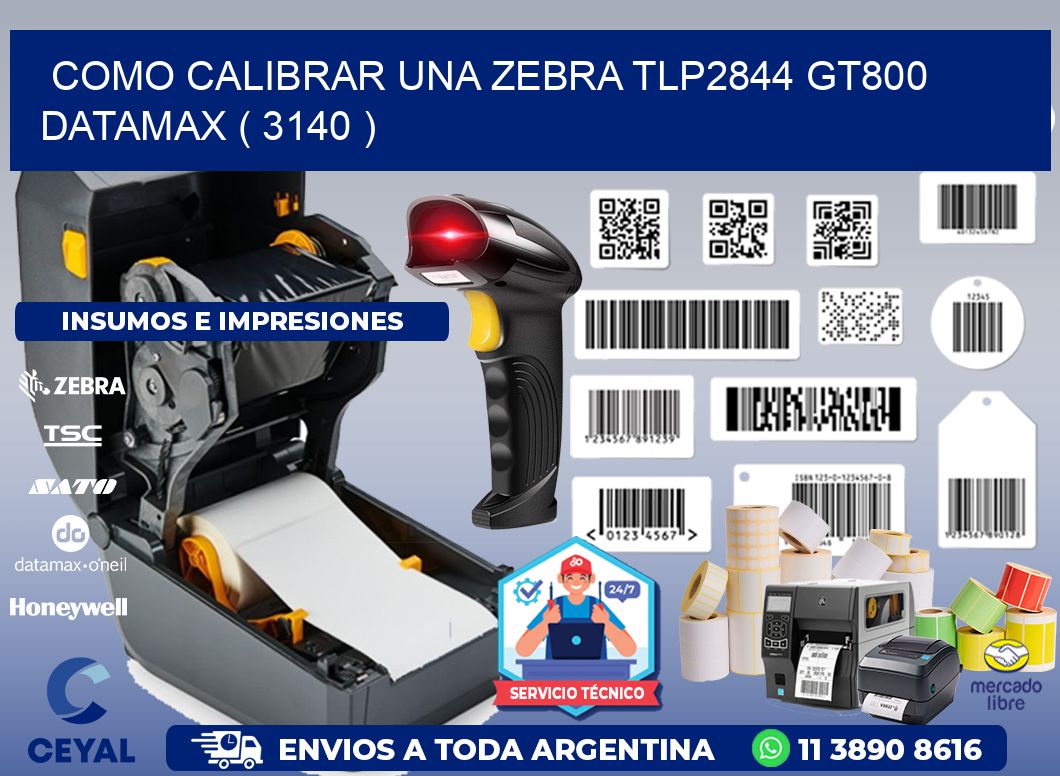 COMO CALIBRAR UNA ZEBRA TLP2844 GT800 DATAMAX ( 3140 )