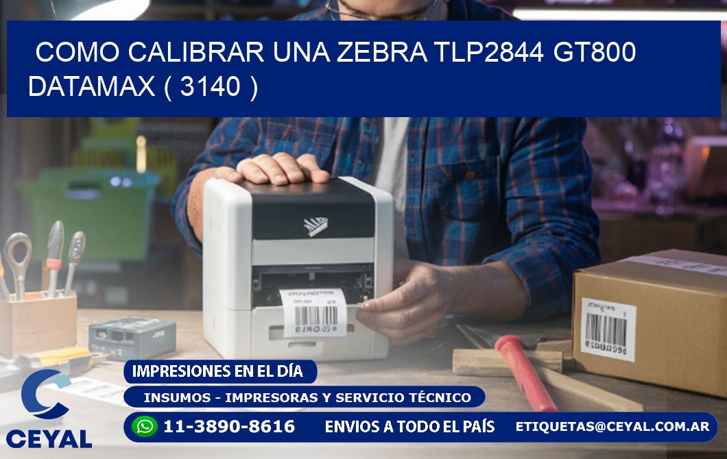 COMO CALIBRAR UNA ZEBRA TLP2844 GT800 DATAMAX ( 3140 )