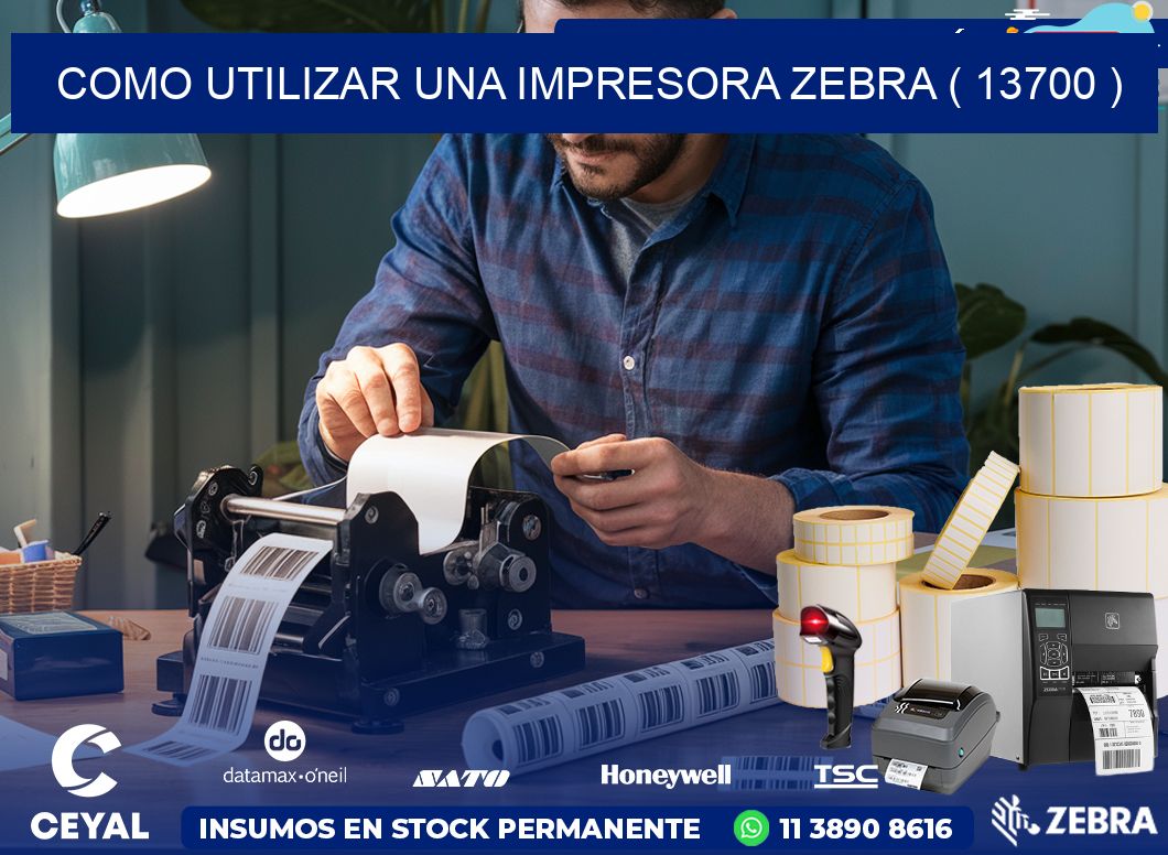 COMO UTILIZAR UNA IMPRESORA ZEBRA ( 13700 )