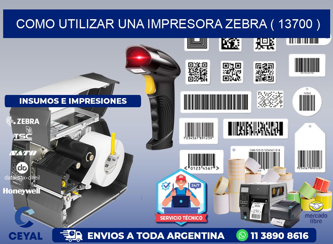 COMO UTILIZAR UNA IMPRESORA ZEBRA ( 13700 )