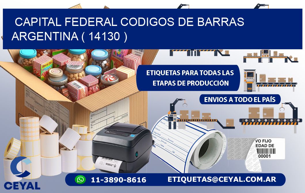 Capital federal codigos de barras argentina ( 14130 )
