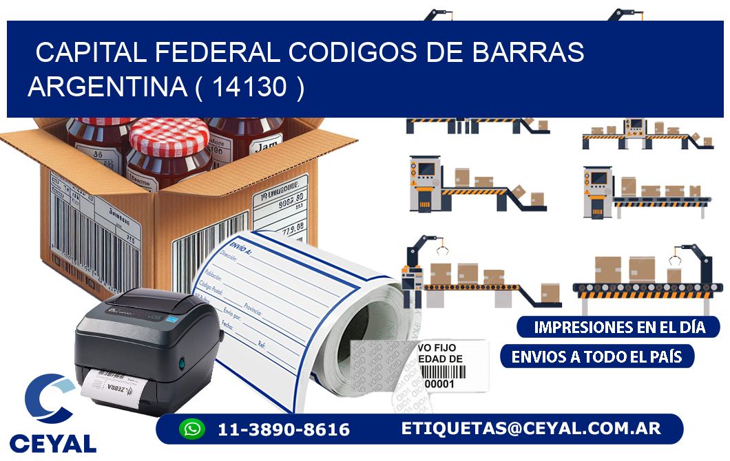 Capital federal codigos de barras argentina ( 14130 )