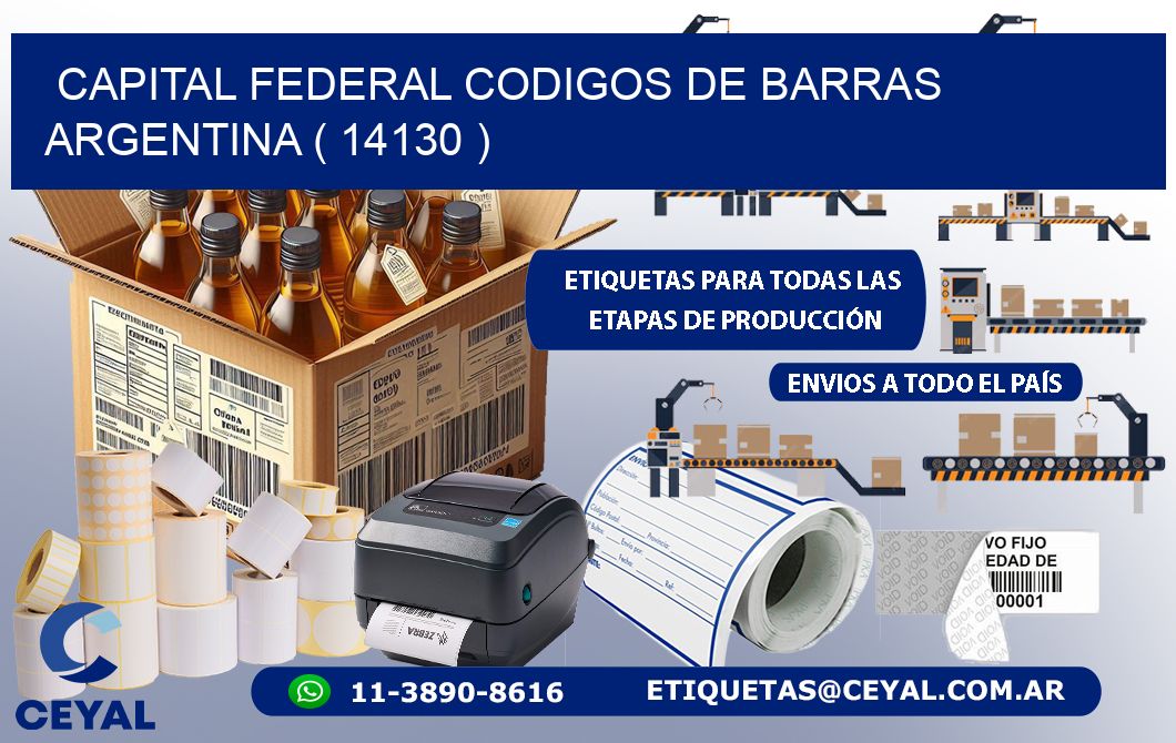 Capital federal codigos de barras argentina ( 14130 )