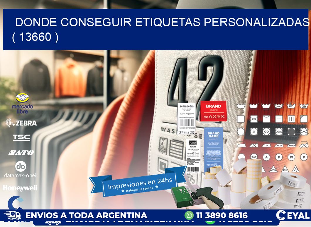 DONDE CONSEGUIR ETIQUETAS PERSONALIZADAS ( 13660 )