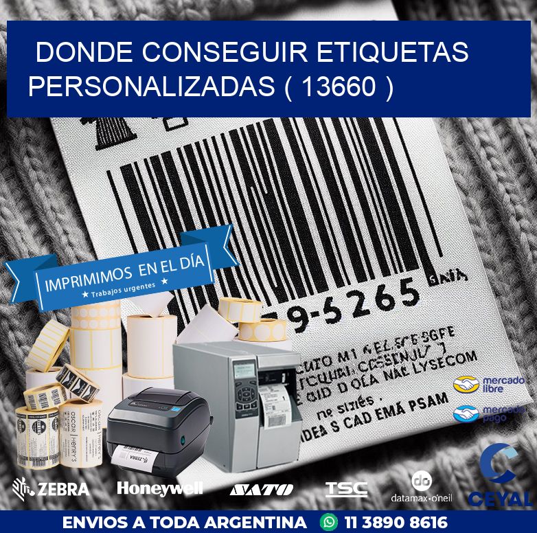 DONDE CONSEGUIR ETIQUETAS PERSONALIZADAS ( 13660 )