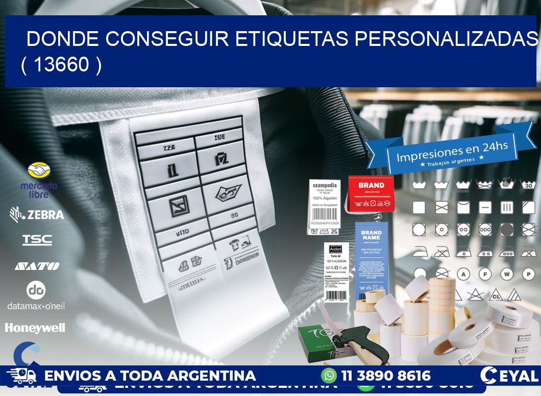 DONDE CONSEGUIR ETIQUETAS PERSONALIZADAS ( 13660 )