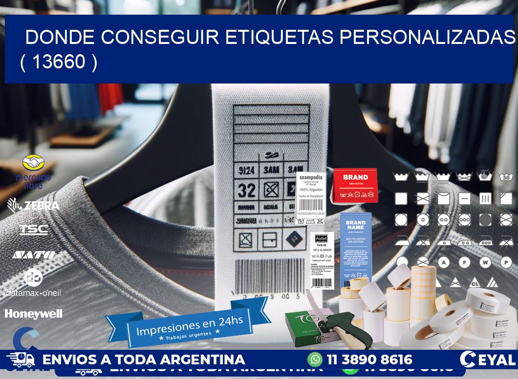 DONDE CONSEGUIR ETIQUETAS PERSONALIZADAS ( 13660 )