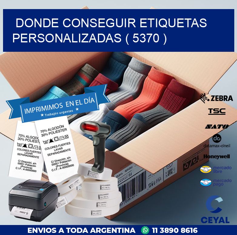 DONDE CONSEGUIR ETIQUETAS PERSONALIZADAS ( 5370 )
