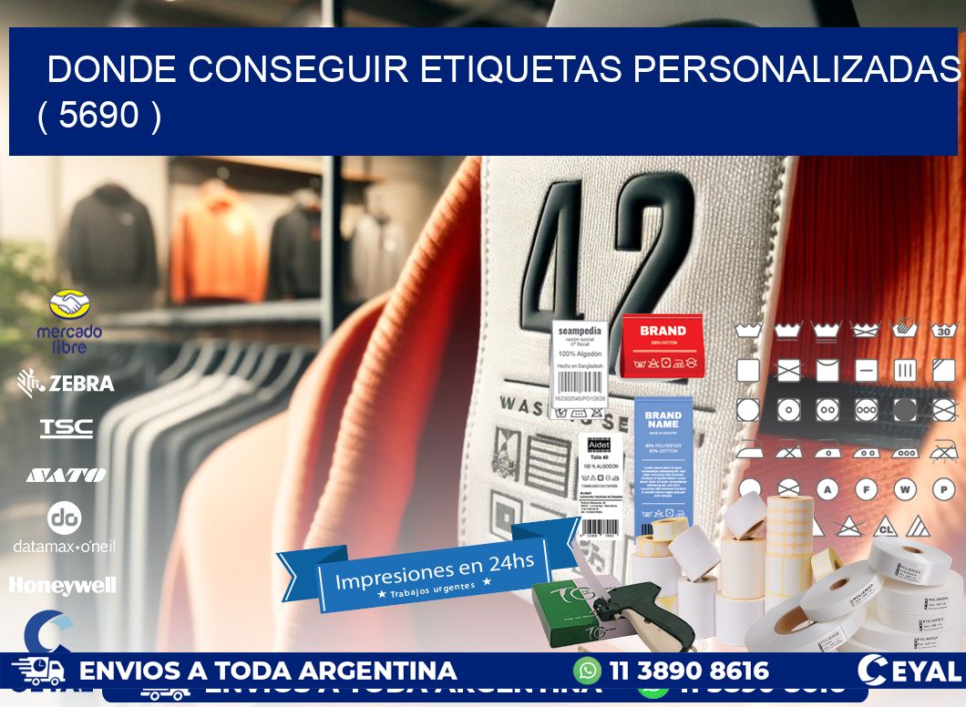 DONDE CONSEGUIR ETIQUETAS PERSONALIZADAS ( 5690 )
