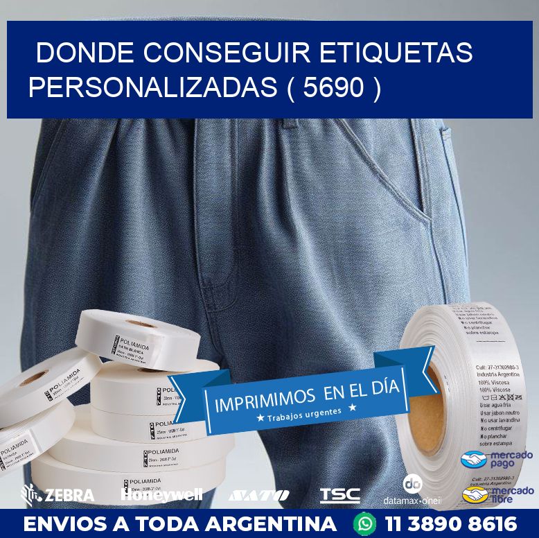 DONDE CONSEGUIR ETIQUETAS PERSONALIZADAS ( 5690 )