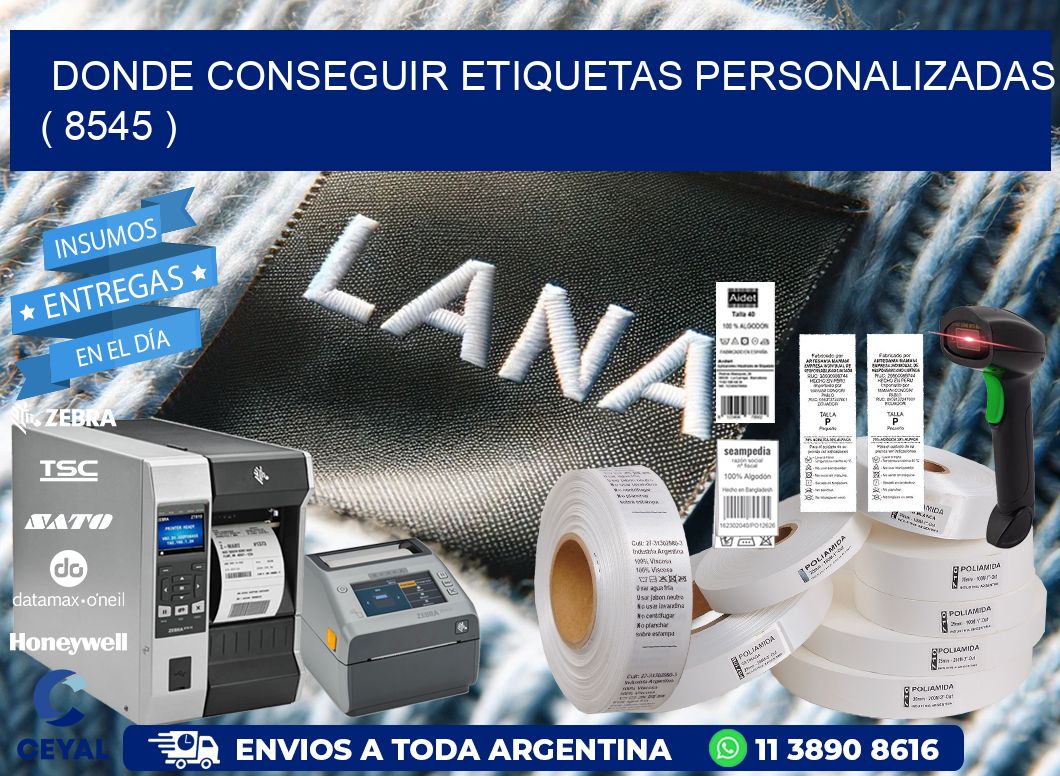DONDE CONSEGUIR ETIQUETAS PERSONALIZADAS ( 8545 )