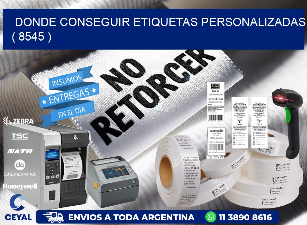 DONDE CONSEGUIR ETIQUETAS PERSONALIZADAS ( 8545 )