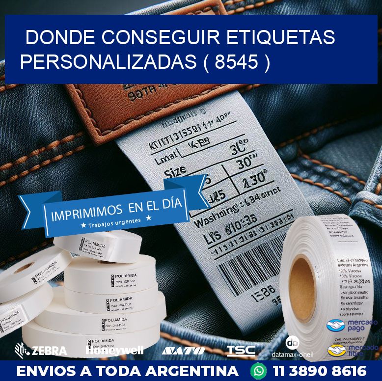 DONDE CONSEGUIR ETIQUETAS PERSONALIZADAS ( 8545 )