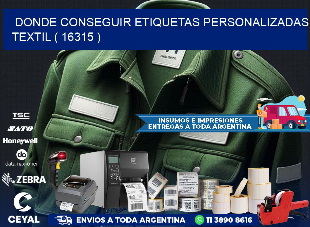 DONDE CONSEGUIR ETIQUETAS PERSONALIZADAS TEXTIL ( 16315 )