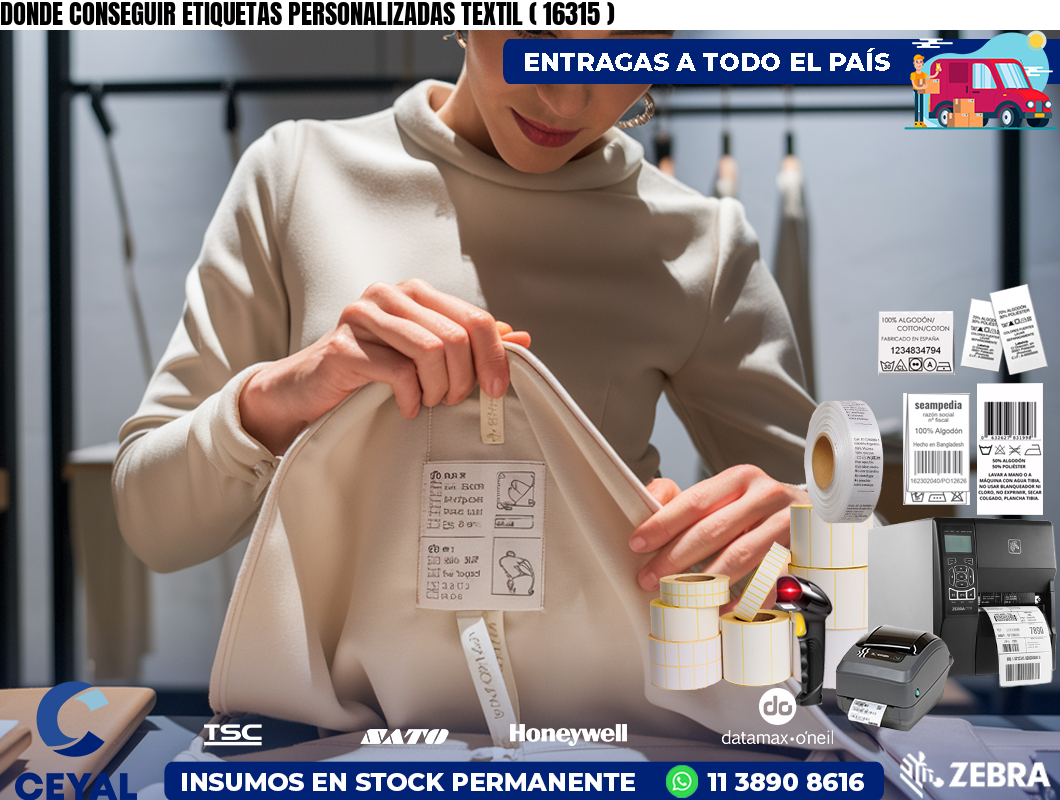 DONDE CONSEGUIR ETIQUETAS PERSONALIZADAS TEXTIL ( 16315 )