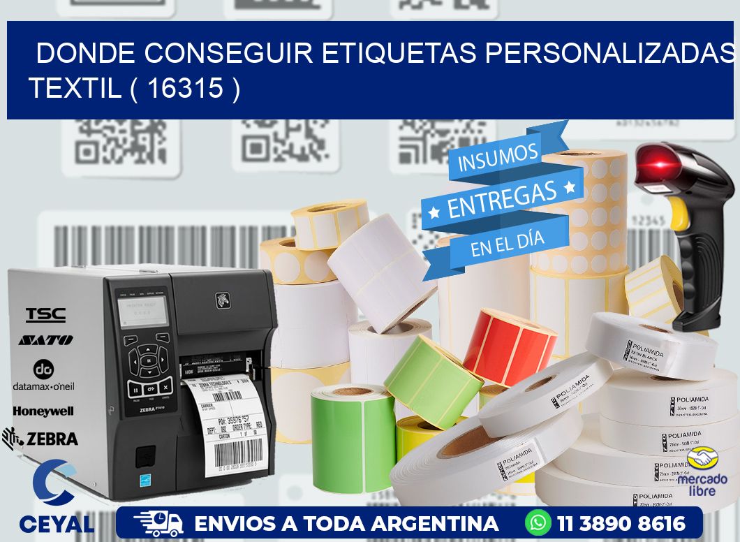 DONDE CONSEGUIR ETIQUETAS PERSONALIZADAS TEXTIL ( 16315 )