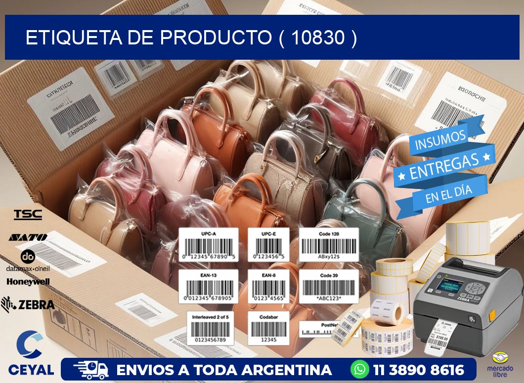 ETIQUETA DE PRODUCTO ( 10830 )
