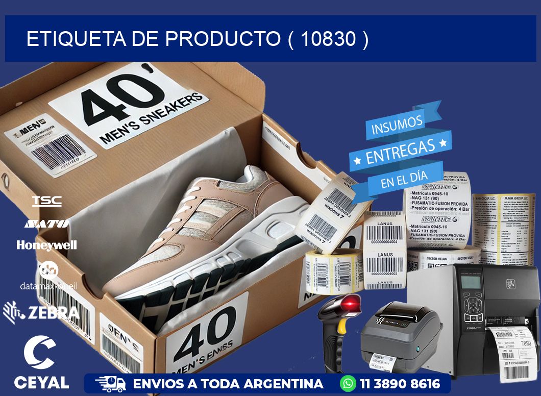 ETIQUETA DE PRODUCTO ( 10830 )