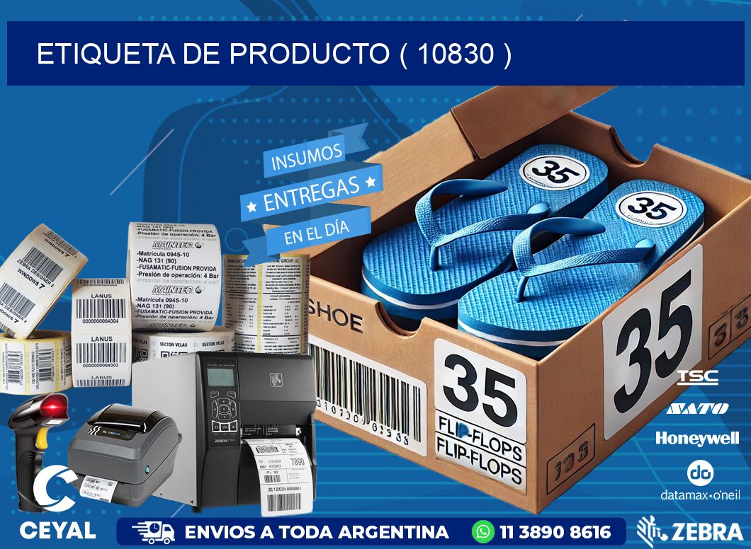 ETIQUETA DE PRODUCTO ( 10830 )